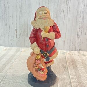 Windsor collection Santa statue figurine hard resin composite Christmas holiday